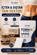FORM-X Slim Göbek Basen Bandı 30 Adet + Hindiba Kahvesi 150 g