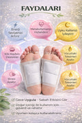 WAW Detox Foot Patch 10 Adet – Ayak Altı Gece Bakım Bandı