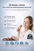 Omega Mind Patch - Hafıza ve odaklanma İçin Omega 3 Desteği, Beyin Fonksiyonlarını Güçlendirici bant