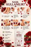 WAW Detox Foot Patch 10 Adet – Gül Özlü Gece Ayak Bakım Bandı
