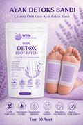 WAW Detox Foot Patch 10 Adet – Lavanta Özlü Gece Ayak Bakım Bandı