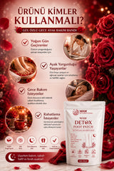 WAW Detox Foot Patch 10 Adet – Gül Özlü Gece Ayak Bakım Bandı