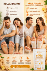 WAW Detox Foot Patch 10 Adet – Zencefil Özlü Gece Ayak Bakım Bandı