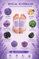 WAW Detox Foot Patch 10 Adet – Lavanta Özlü Gece Ayak Bakım Bandı