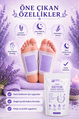 WAW Detox Foot Patch 10 Adet – Lavanta Özlü Gece Ayak Bakım Bandı