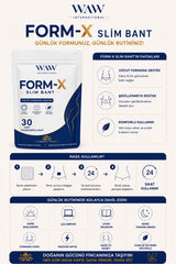 FORM-X Slim Göbek Basen Bandı 30 Adet + Hindiba Kahvesi 150 g