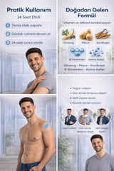Active Man Patch – Erkeklere Özel Vitamin & Bitkisel Destek Transdermal Bant 30 Adet