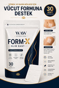 FORM-X Slim Bant 30 Adet – Göbek Bandı & Basen Bandı Vücut Şekillendirme Destek Transdermal Bant