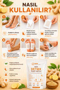 WAW Detox Foot Patch 10 Adet – Zencefil Özlü Gece Ayak Bakım Bandı