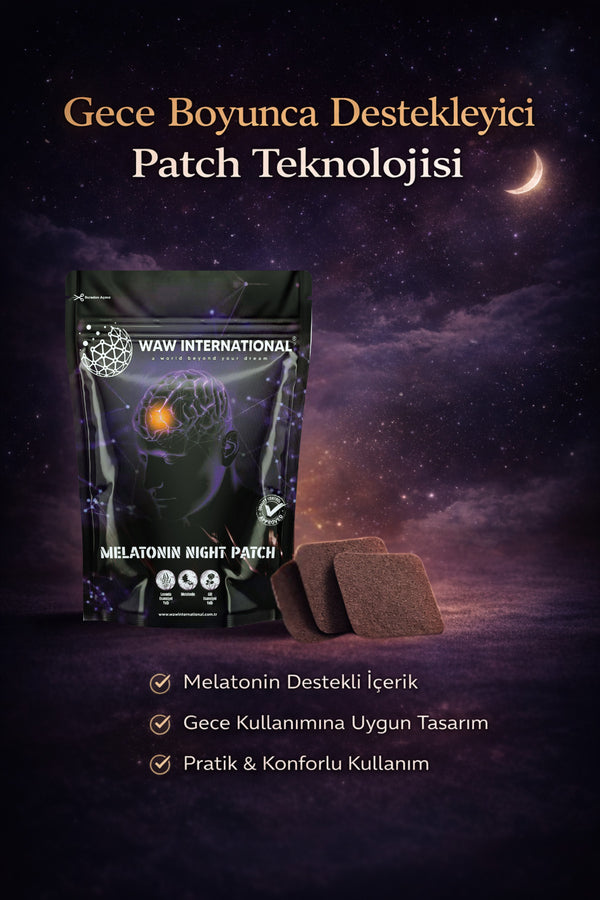 Melatonin Night Patch - Hızlı Uykuya Geçiş Ve Kaliteli Uyku için Melatonin Desteği 30 Adet