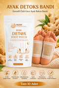WAW Detox Foot Patch 10 Adet – Zencefil Özlü Gece Ayak Bakım Bandı