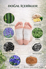 WAW Detox Foot Patch 10 Adet – Ayak Altı Gece Bakım Bandı