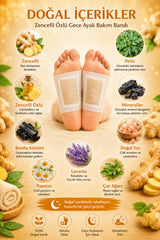 WAW Detox Foot Patch 10 Adet – Zencefil Özlü Gece Ayak Bakım Bandı