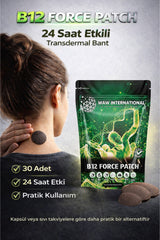 B12 Force Patch - Hızlı Emilimli Vitamin Desteği Ve Enerji Ve Bant