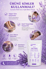WAW Detox Foot Patch 10 Adet – Lavanta Özlü Gece Ayak Bakım Bandı