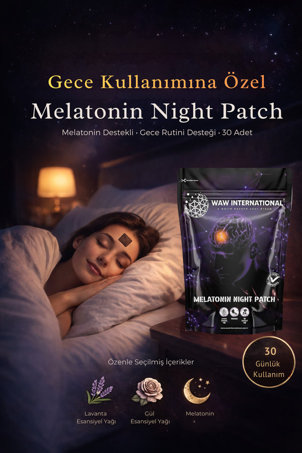 Melatonin Night Patch - Hızlı Uykuya Geçiş Ve Kaliteli Uyku için Melatonin Desteği 30 Adet